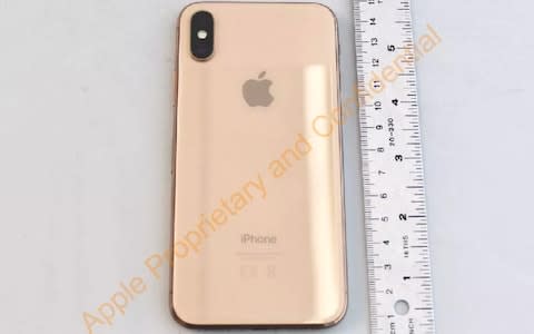 Apple iPhone X in gold