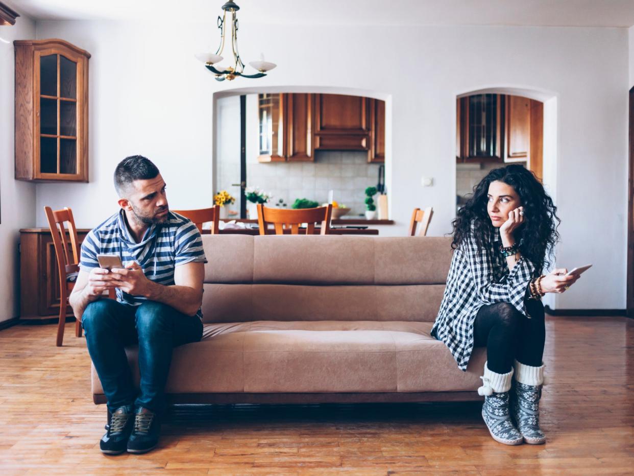 couple on a couch