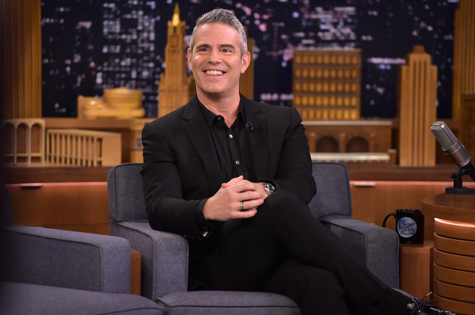 Andy Cohen visits <em>The Tonight Show Starring Jimmy Fallon</em> on Dec. 5, 2018, in New York City. (Photo: Theo Wargo/Getty Images for NBC)