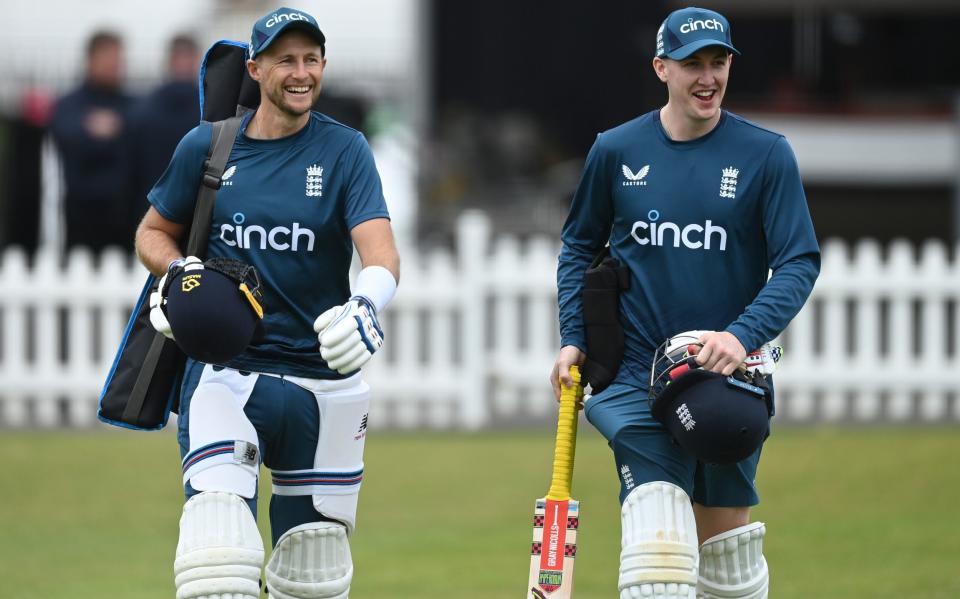 Joe Root and Harry Brook of England arrive for a nets session at Lord's Cricket Ground on May 31, 2023 in London, England - Getty Images/Gareth Copley