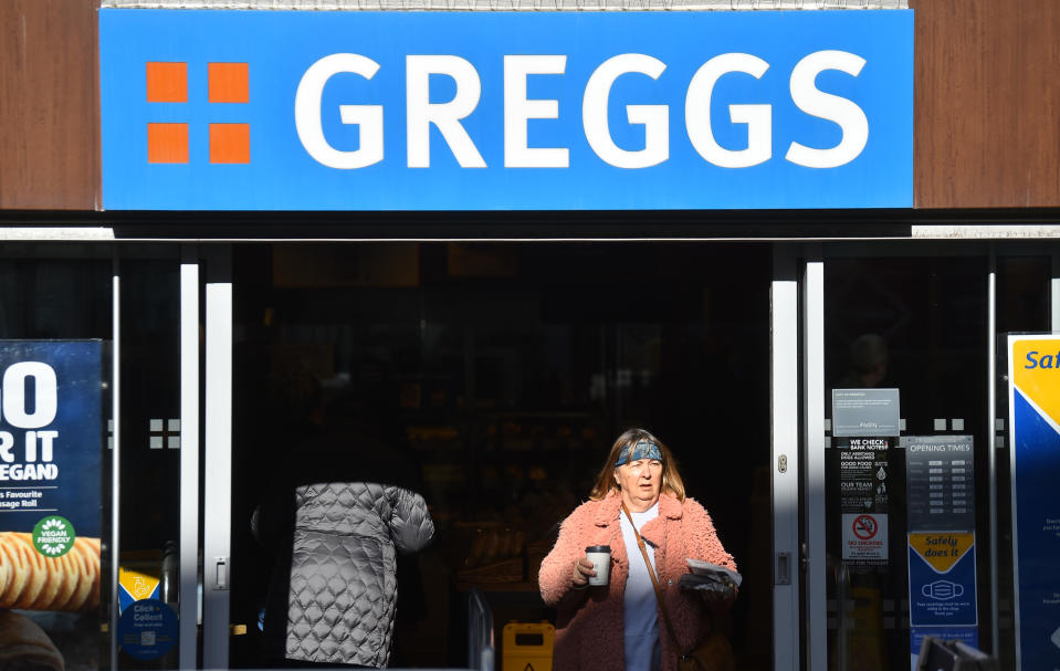 Greggs bakery store in Barnsley, England. Photo: Nathan Stirk/Getty Images