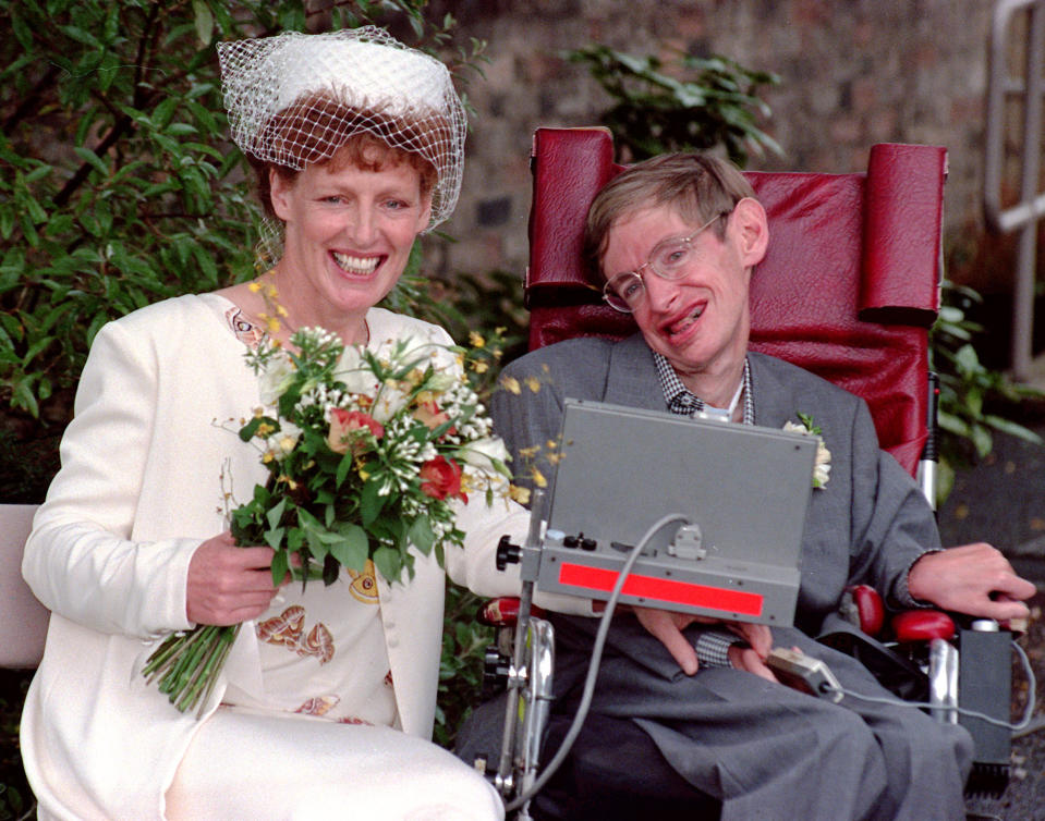 Professor Hawking married his nurse, Elaine Mason, in 1995. They divorced in 2006 (Picture: Rex)