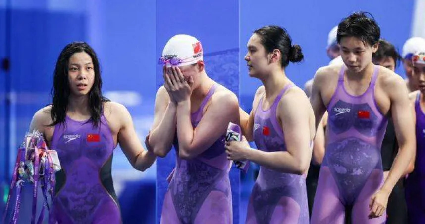 女子4X100米混合泳接力是中國隊的強項，今年世錦賽獲得了第四名，亞運金牌幾乎是囊中之物。（圖／翻攝自微博）