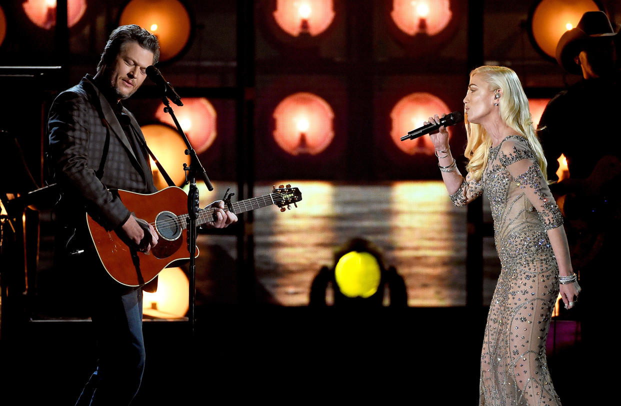 Blake Shelton and Gwen Stefani (Kevin Winter / Getty Images)
