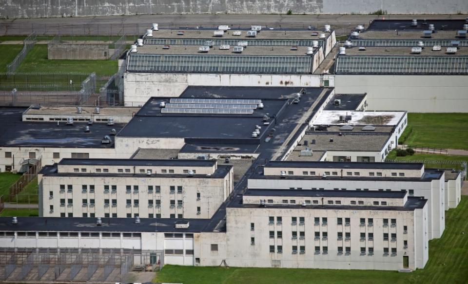 A Cedar Junction prison at the Walpole penitentiary — one of many correctional facilities where Hicks was held. Boston Globe via Getty Images