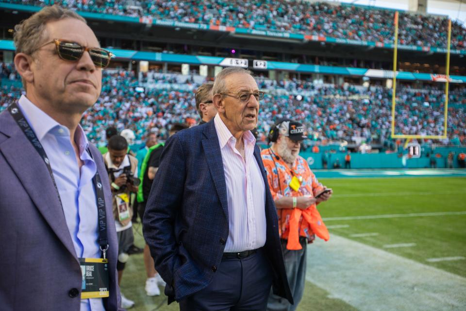 Stephen Ross, right, said the UF campus in West Palm Beach would bring growth and jobs to West Palm Beach.