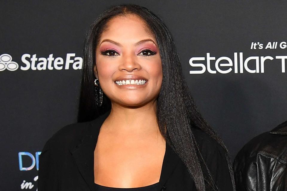 <p>Paras Griffin/Getty Images for Black Music Honors</p>  Irish Grinstead poses for a photo at the 2019 Black Music Honors in Atlanta