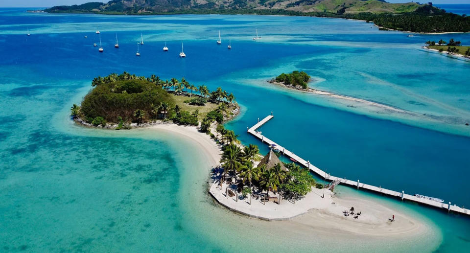 The Musket Cove marina in the Malolo Lailai Islands, located approximately 17 kilometres from Nadi Airport. Source: GoogleImages