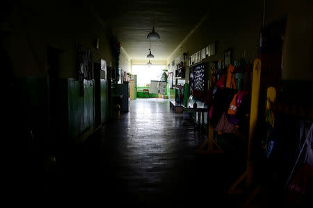 An interior of the primary school is seen in Sulomice near, Kalinowka, Poland November 25, 2018. REUTERS/Kacper Pempel/Files