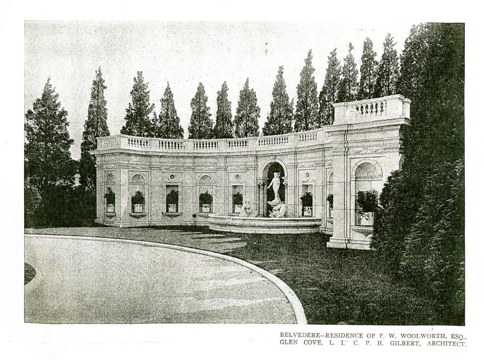 A photograph of the same belvedere was printed with Croly's article in Architectural Record.