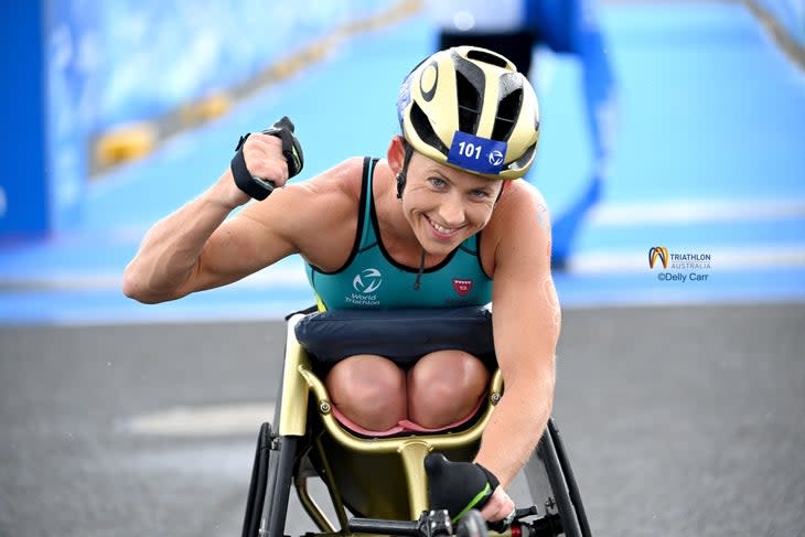 Lauren Parker wins World Triathlon Para Series Devonport