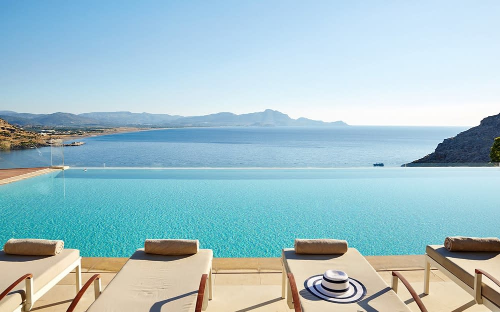 Station yourself poolside at Lindos Blu to drink in the views and soak up the sun