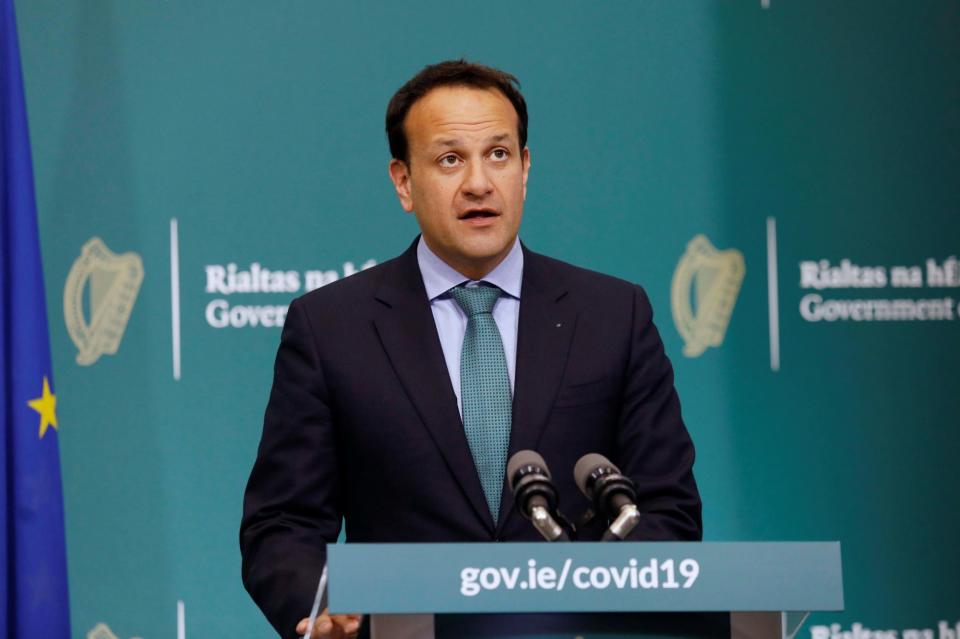 A passerby threw their drink at Taoiseach Leo Varadkar: PA