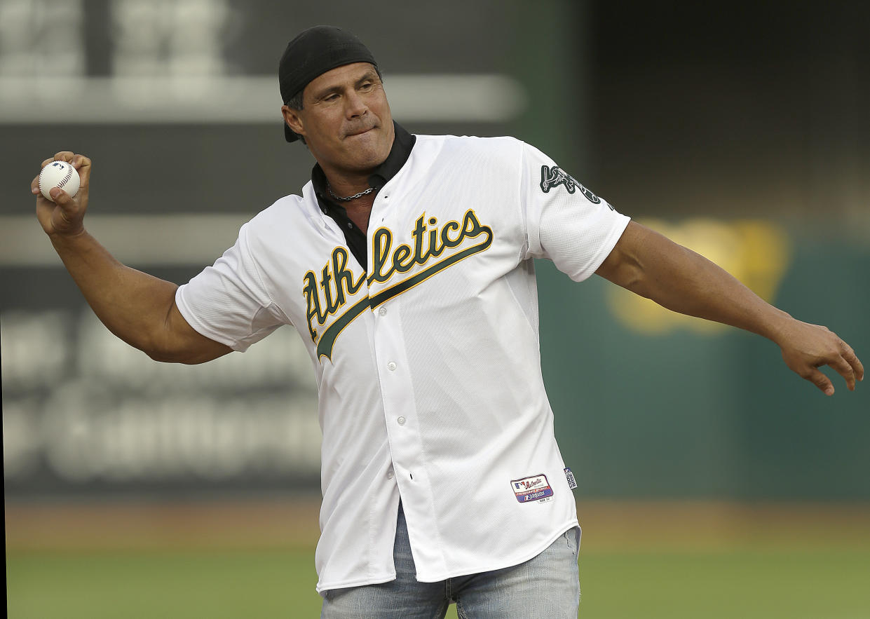 Jose Canseco upgrades political aspirations from chief of staff to president. (AP)