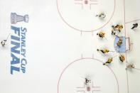 <p>The Predators are known for their defense, but this is just absurd. (Patrick Smith/Getty Images) </p>