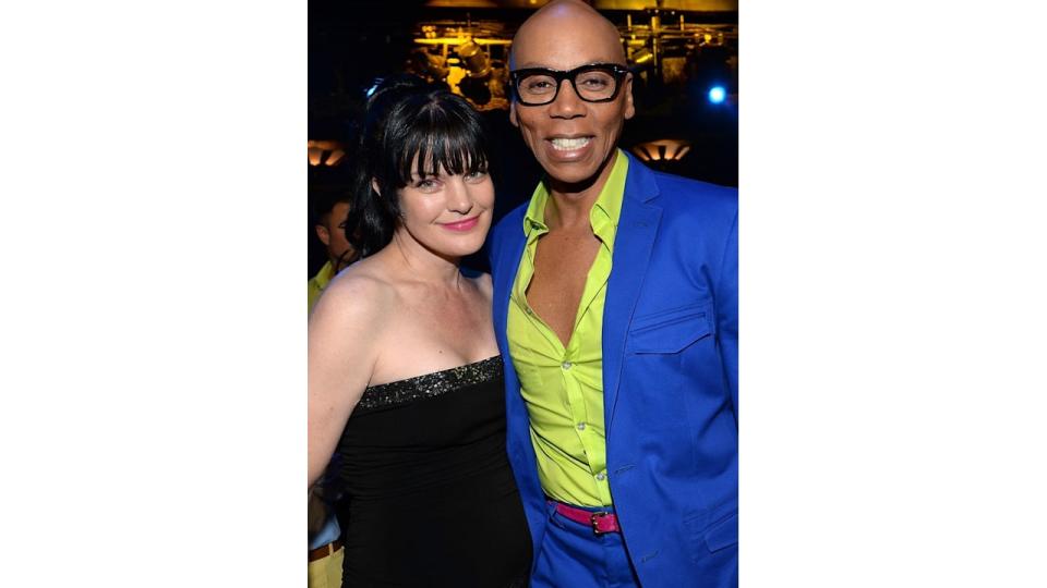 Actress Pauley Perrette (L) and tv personality RuPaul attend the 2013 NewNowNext Awards 