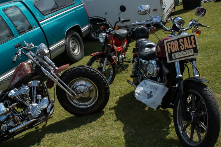 Deals and steals everywhere at the Barber Swap meet.