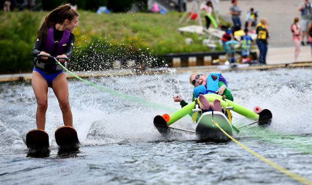 Adaptive water skiing means fun for all on Lake Quinsigamond