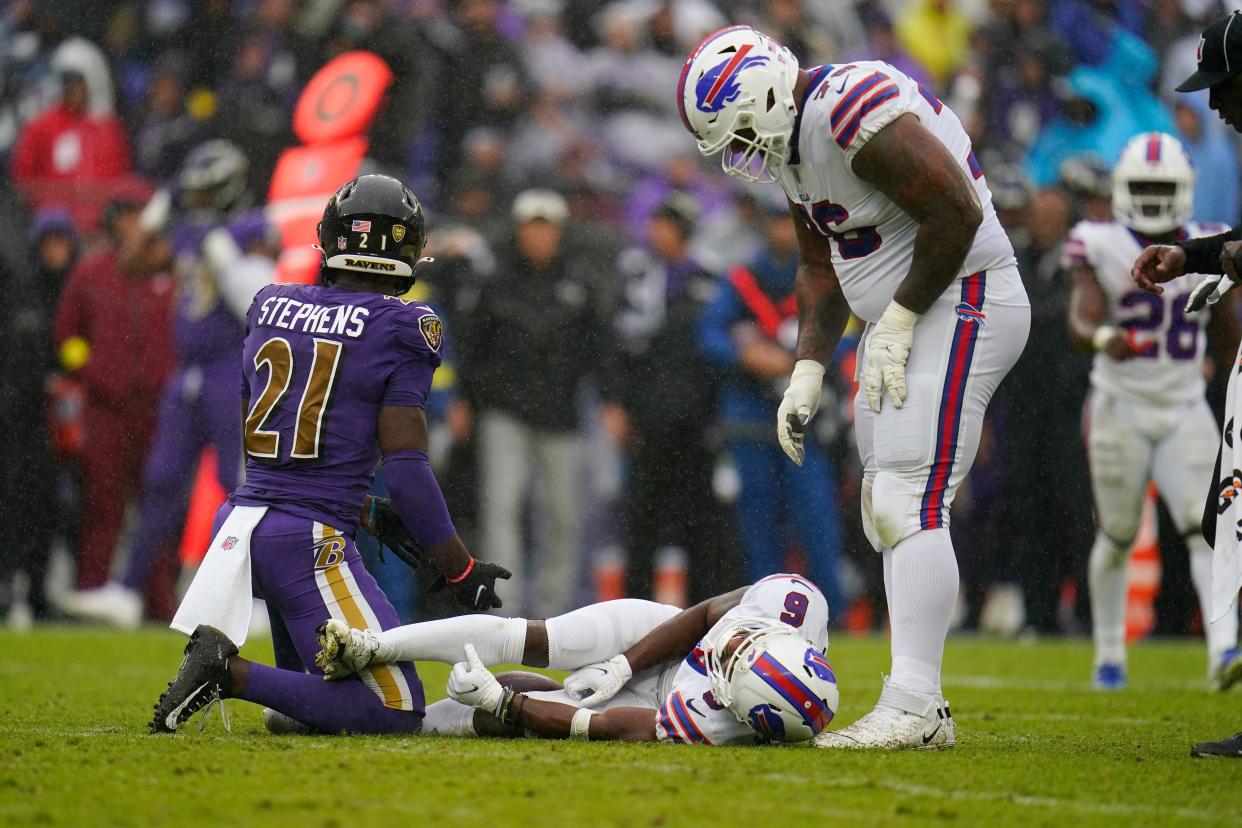 Bills wide receiver Isaiah McKenzie suffered a concussion in Baltimore.