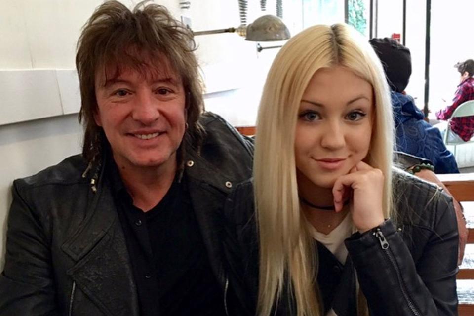 <p>Richie Sambora/instagram</p> Richie Sambora and daughter Ava