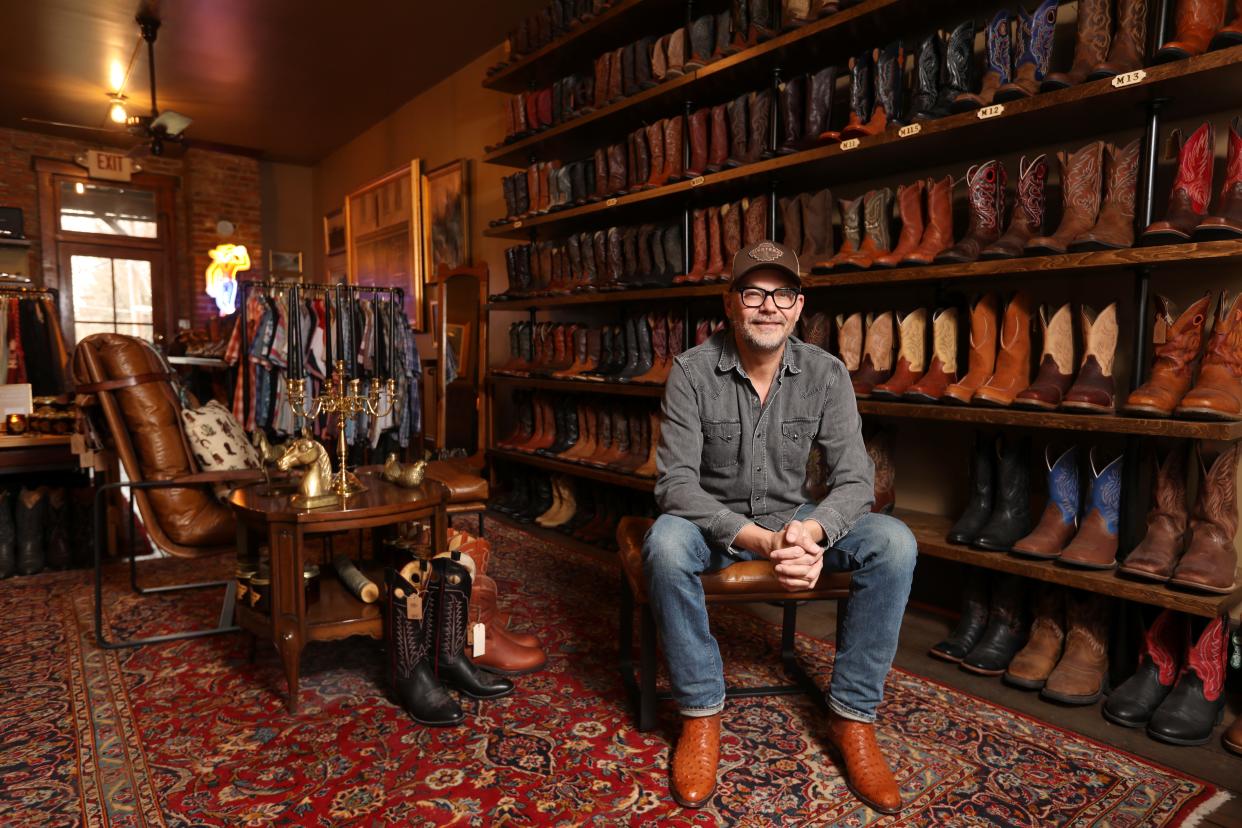 Reid Curtis owns (Mid)Western Second Hand in Somerset. The store sells a variety of western wear hand selected by Curtis.