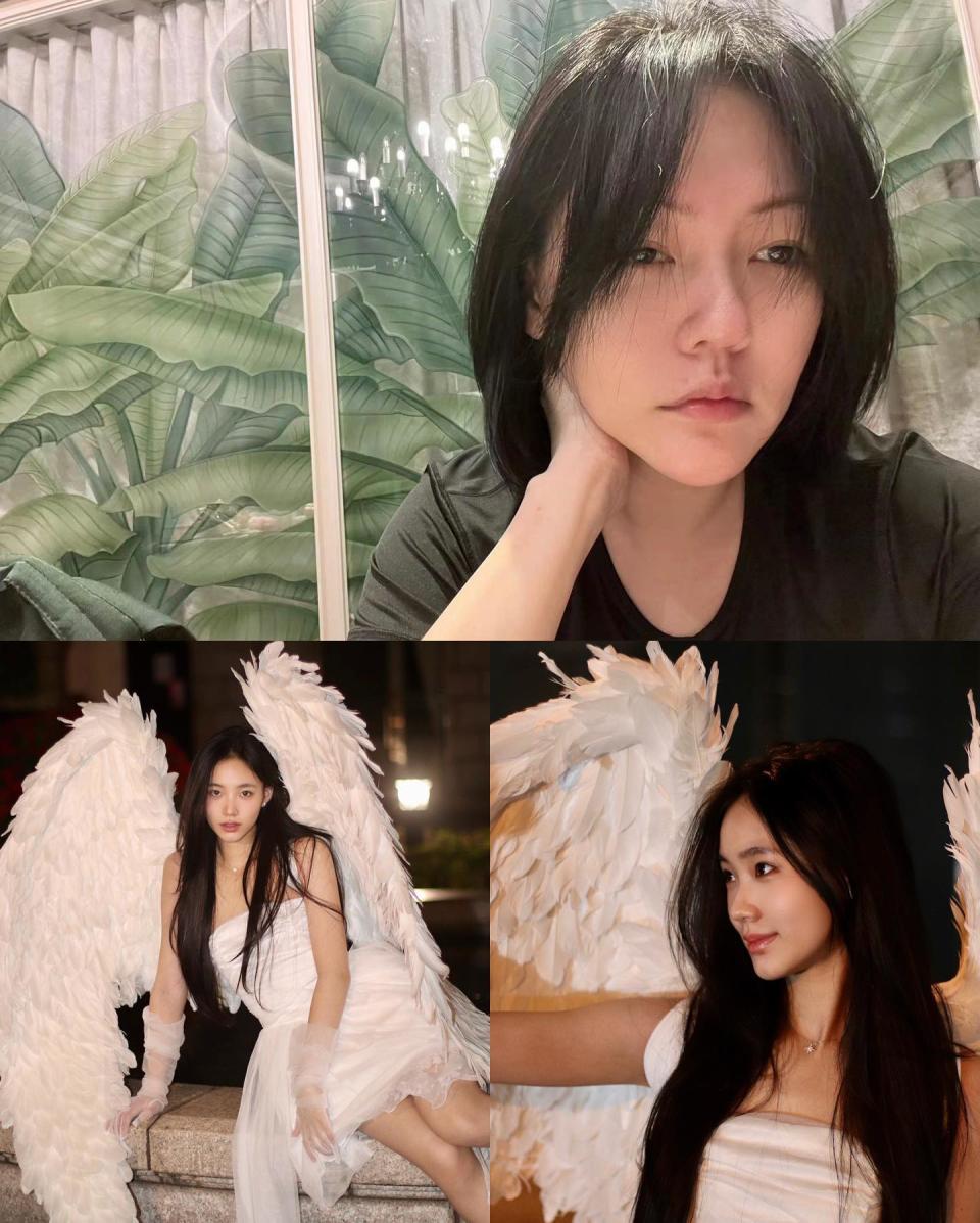 <strong>小S曬出二女兒Lily（許韶恩）打扮成天使的美照。（圖／翻攝自小S IG）</strong>