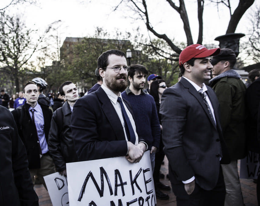 Jeffrey Clark, far left next to his brother Edward.&nbsp; (Photo: Laura Sennett)