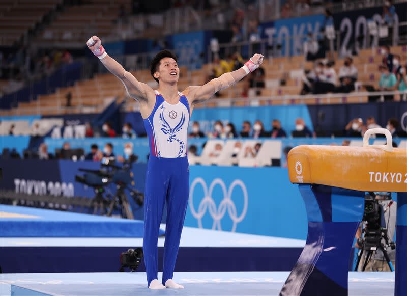中華體操代表隊選手李智凱在東京奧運奪下鞍馬銀牌。（圖／體育署提供）
