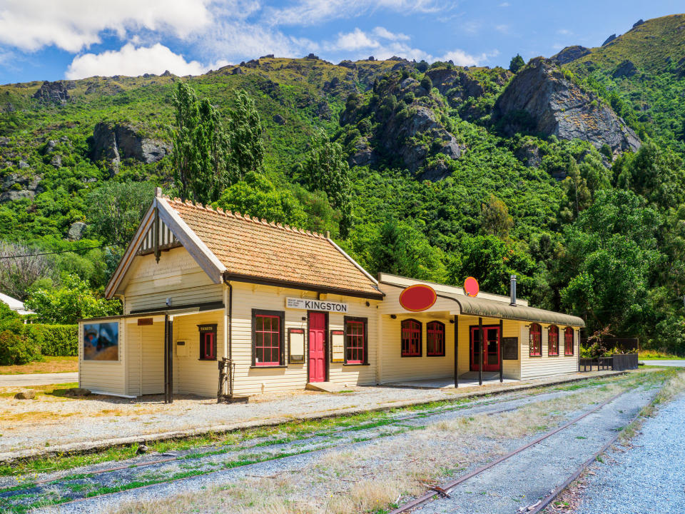 A small train station in Kingston