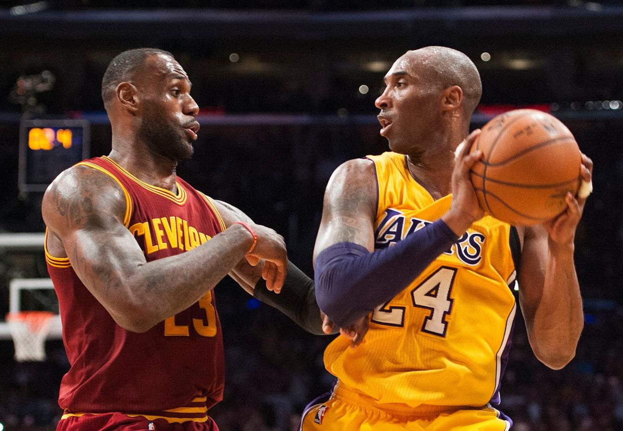 LeBron James and Kobe Bryant