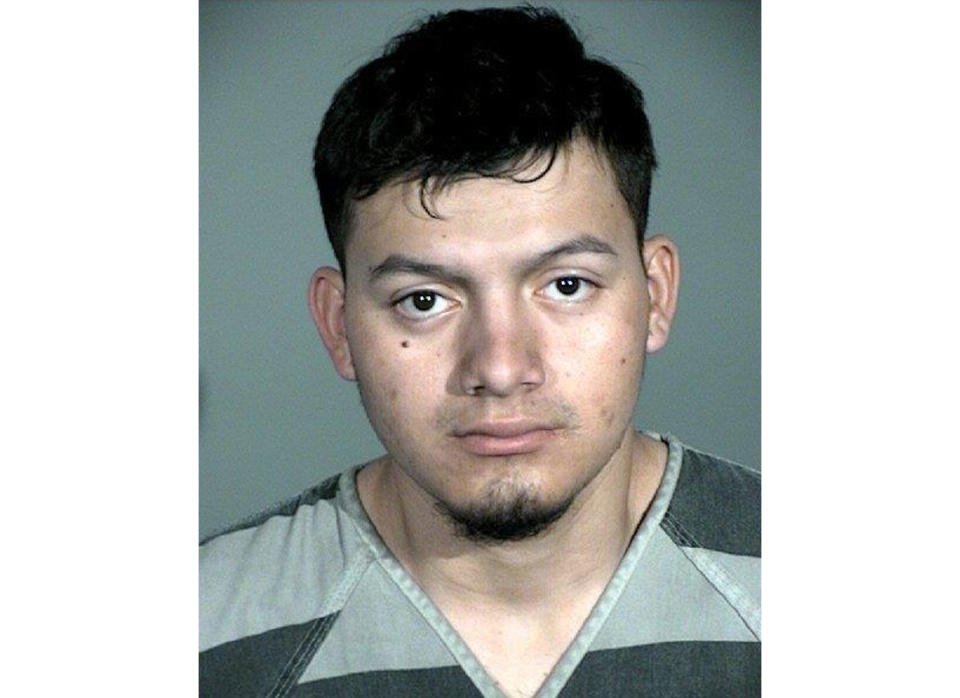 This undated photo provided by the Carson City Sheriff's Office in Carson City, Nev., shows suspect Wilbur Martinez-Guzman. Authorities investigating four recent Nevada killings say murder charges are pending against Martinez-Guzman, suspected of being in the U.S. illegally. (Carson City Sheriff's Office via AP)