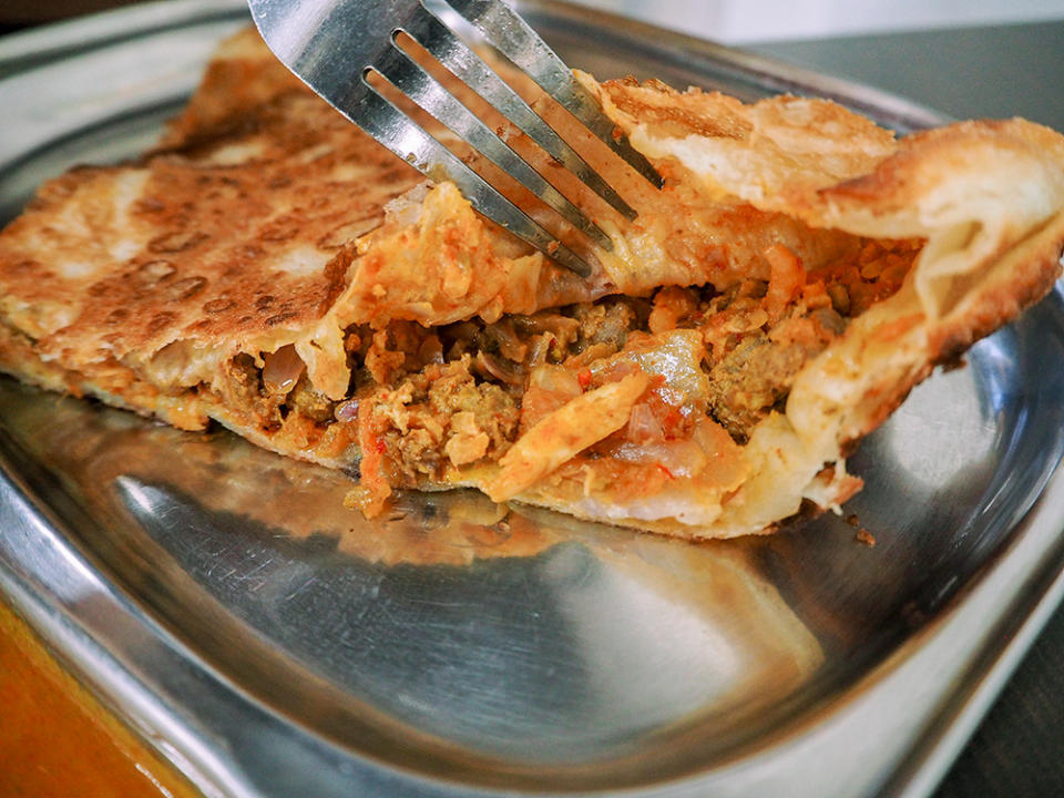 Enaq - Mutton Murtabak (insides)