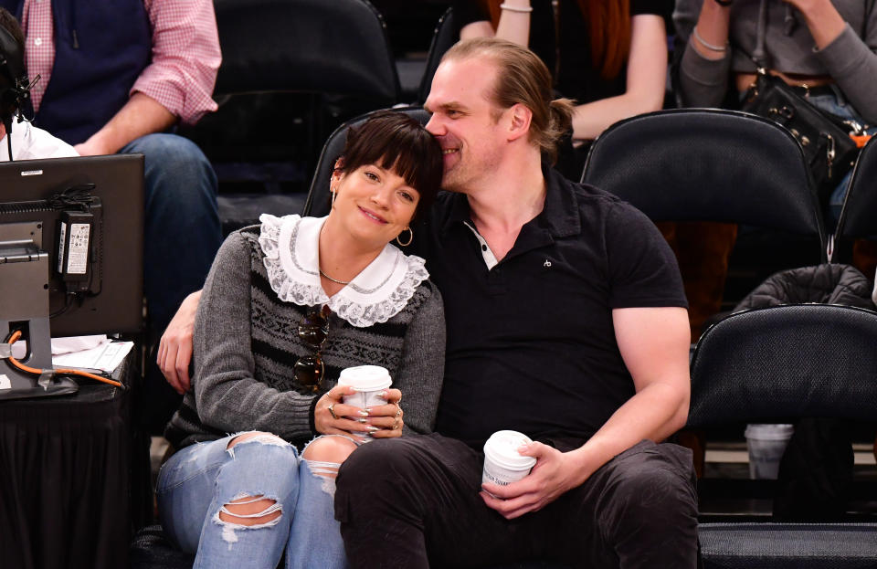 Celebrities Attend New York Knicks v New Orleans Pelicans Game