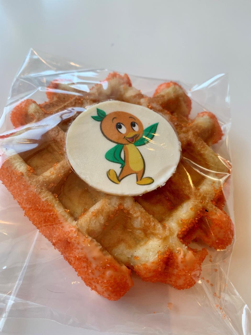 The Orange Bird Liege Waffle, available at the Starbucks in Connections Cafe, makes the perfect sweet ending to a culinary trip around the world at the Epcot International Flower & Garden Festival.