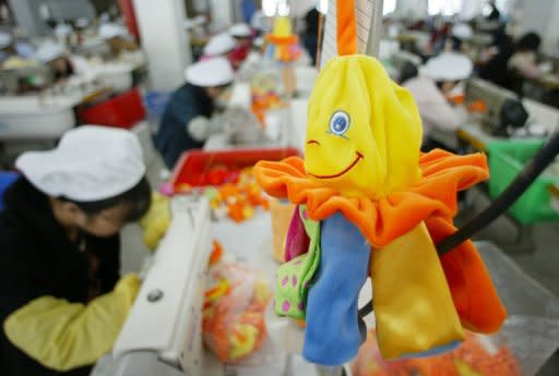 A toy factory in the southern Chinese city of Shenzhen. Foreign firms have increasingly turned to China for its cheap labour, but rights workers say labour abuses are widespread despite the government's pledges to improve conditions