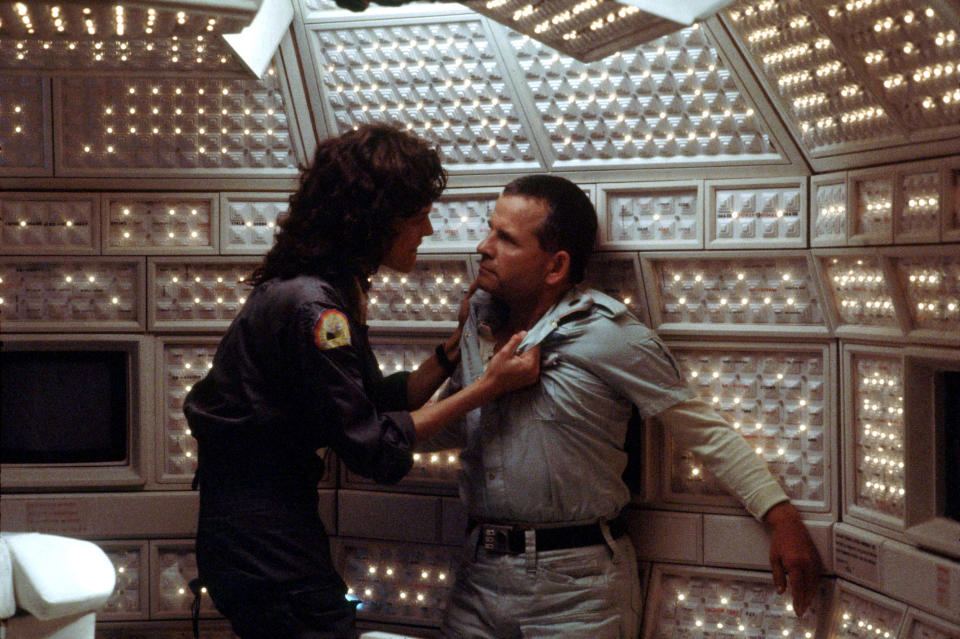 Sigourney Weaver and Ian Holm in ‘Alien’