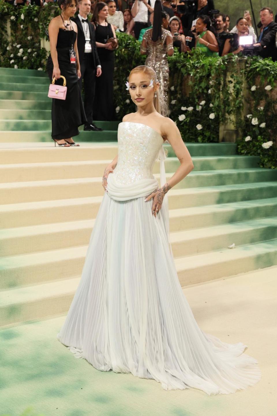 PHOTO: Ariana Grande attends The 2024 Met Gala Celebrating 'Sleeping Beauties: Reawakening Fashion' at The Metropolitan Museum of Art on May 6, 2024 in New York. (Dia Dipasupil/Getty Images)