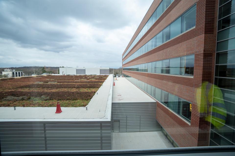 Dec 6, 2023; Paramus, NJ, United States; A rooftop garden at the Valley Hospital in Paramus. The hospital is scheduled to open in April, 2024.