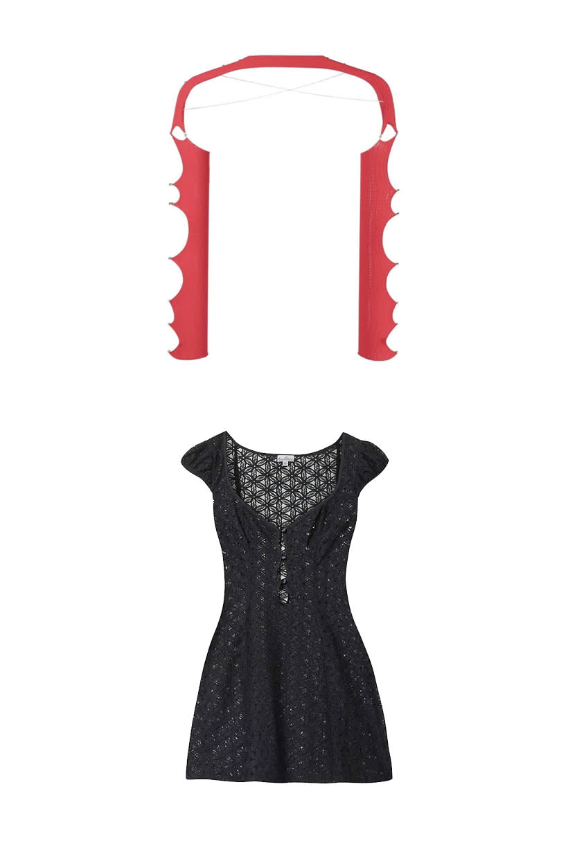 Mirror Palais NT$15,300 / Rui－Red Cut-out Sleeve Top NT$8,700