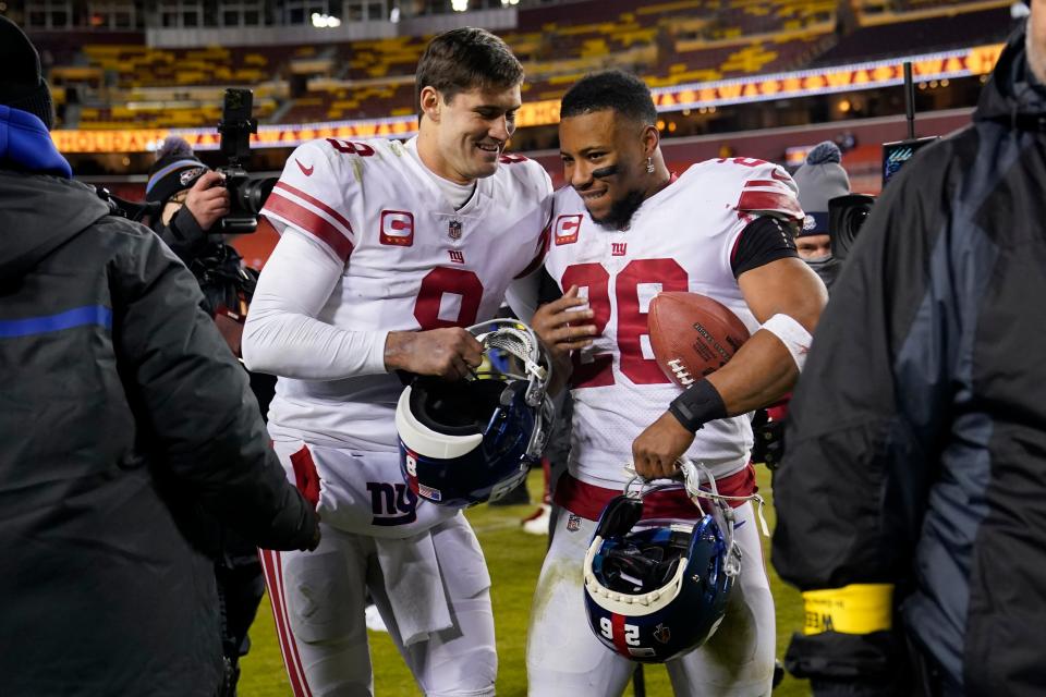 Daniel Jones, Saquon Barkley and the New York Giants are underdogs against the Minnesota Vikings in NFL Week 16.