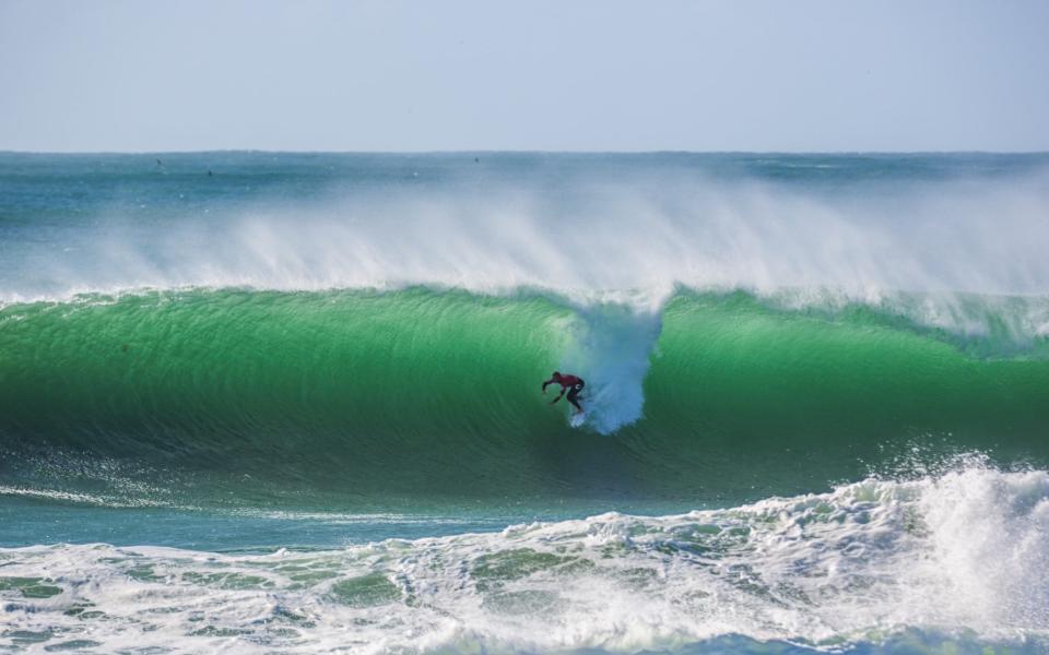 Surf competitions regularly took place in Peniche, Portugal - Getty