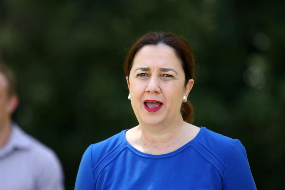 Queensland Premier Annastacia Palaszczuk confirmed the border crackdown in a press conference on Tuesday. Source: AAP
