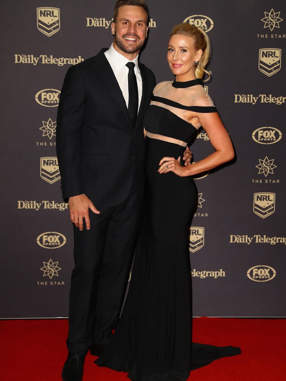 The wife of Beau Ryan gave birth to their second child just two months ago. Here the couple are pictured together at the Dally Awards last year. Source: Getty