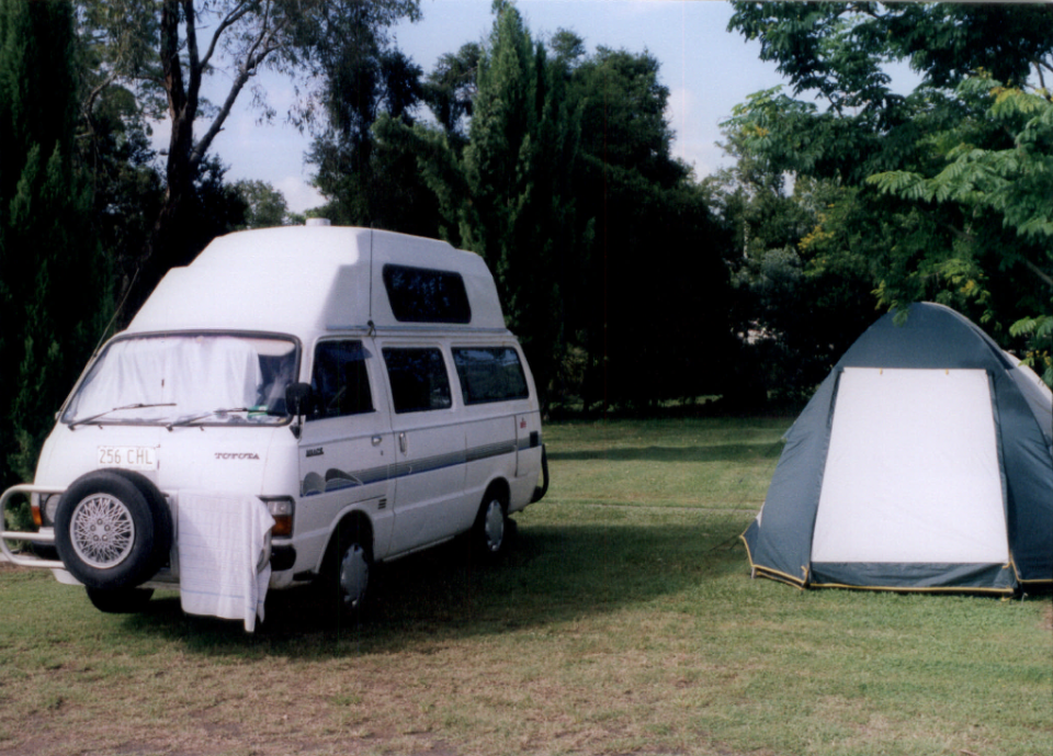 The campsite in Lismore where Simone Strobel was last seen. Source: NSW Police