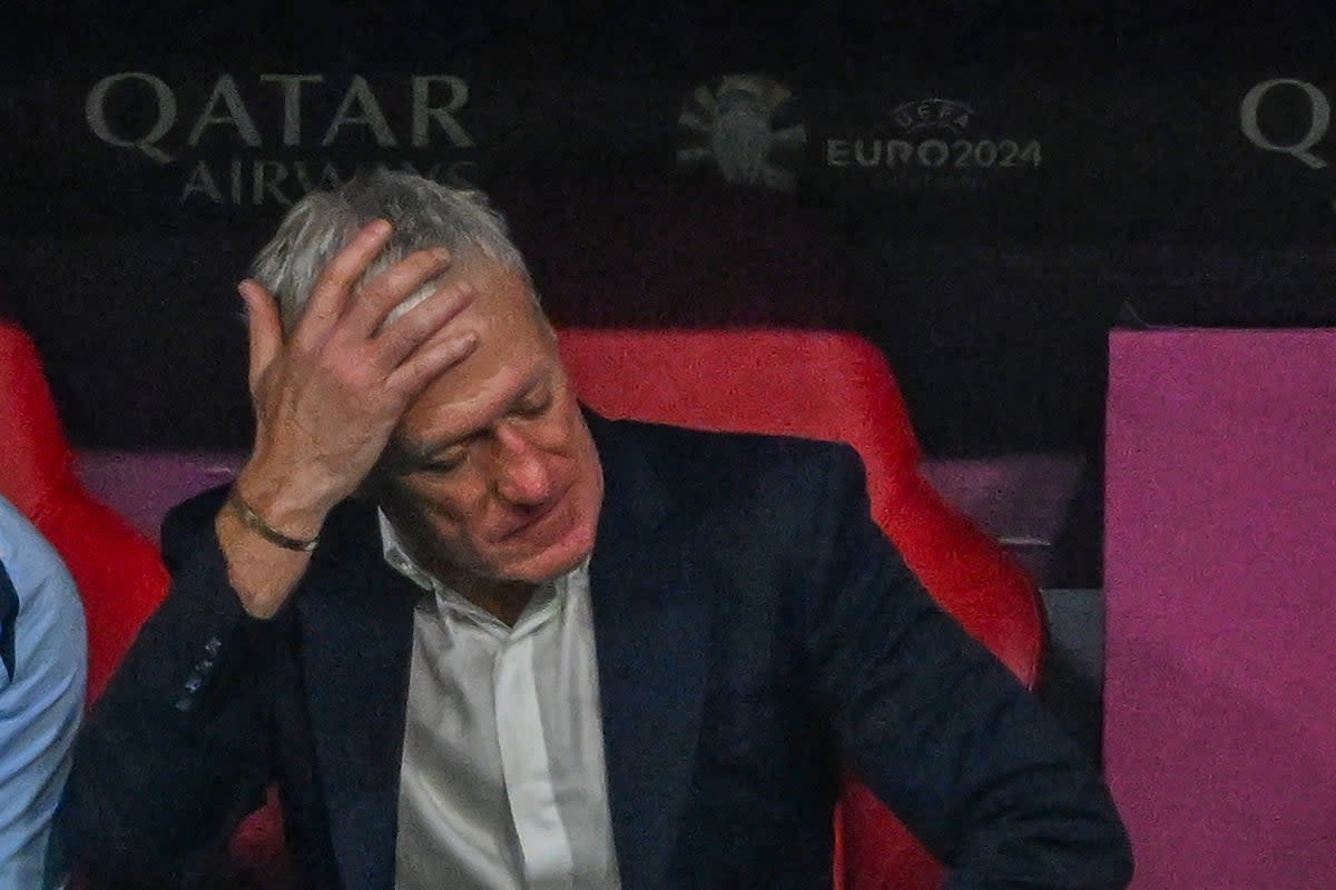 Didier Deschamps dismissed questions on his position as France boss (AFP via Getty Images)