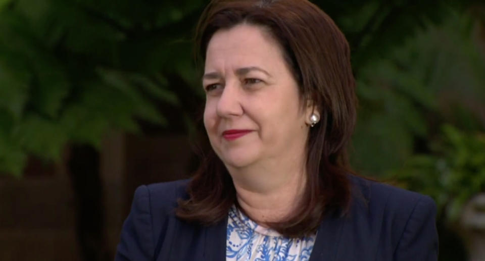 Queensland Premier Annastacia Palaszczuk speaking to media. Source: ABC