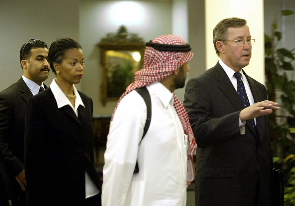 Gina Abercrombie-Winstanley is used to making history: In the 2000s, she was the first woman to lead a U.S. diplomatic mission in Saudi Arabia. (Photo: BILAL QABALAN/AFP via Getty Images)