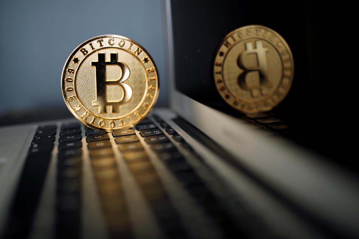 The value of Bitcoin has rocketed by an eye-watering 746 per cent over the last 12 months: Reuters