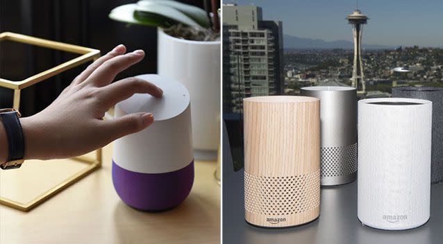 There are concerns the Google Home and Amazon Echo could be listening when users don't realise. Source: Getty Images