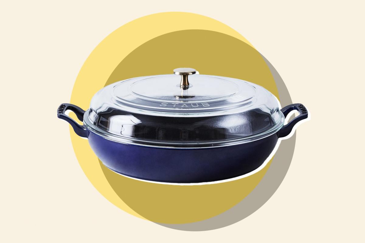 Food52 x Staub Cast Iron 3.5 QT Braiser with Glass Lid, 3 Colors on Food52
